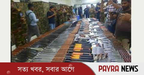 রাজধানীতে সেনা অভিযানে বিপুল ধারালো অস্ত্র উদ্ধার, আটক ৯