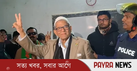 ভোট দিলেন মির্জা ফখরুল