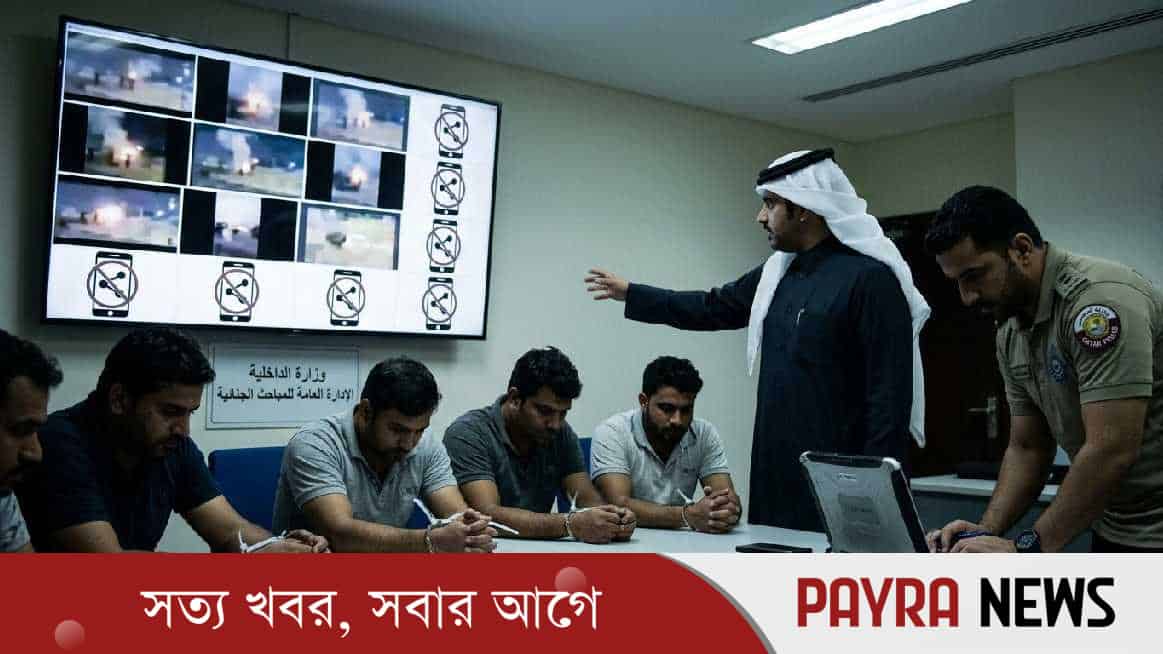 ইরানি হামলার ভিডিও-গুজব ছড়ানোয় কাতারে গ্রেপ্তার ৩১৩