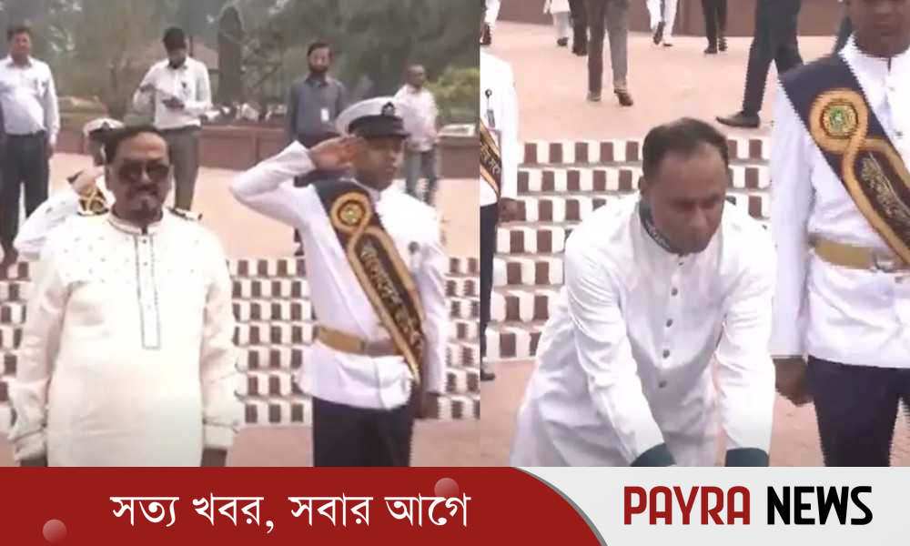 স্মৃতিসৌধে নবনির্বাচিত স্পিকার ও ডেপুটি স্পিকারের শ্রদ্ধা