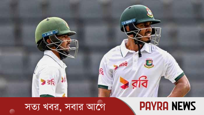 ৩ উইকেটে ১০১ রান নিয়ে লাঞ্চ বিরতিতে বাংলাদেশ